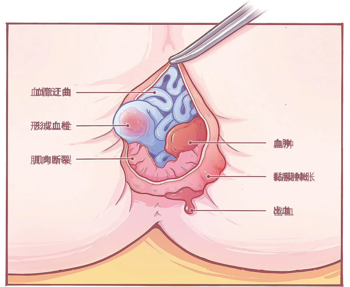 图4 痔疮形态