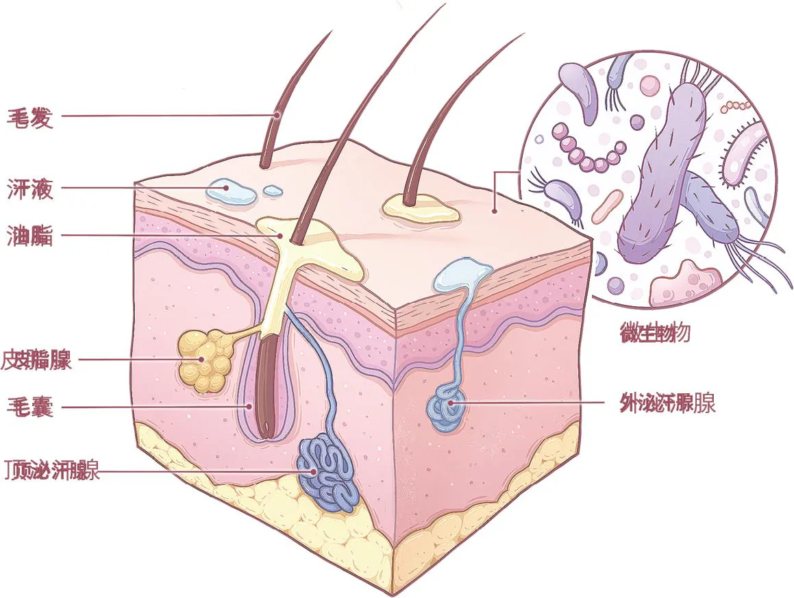 图5 肛门皮肤解剖