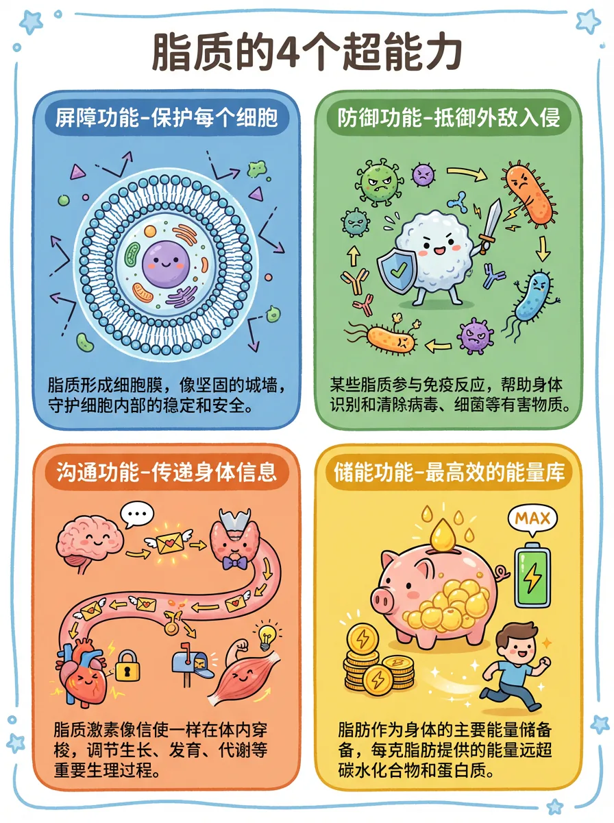 脂质四大功能