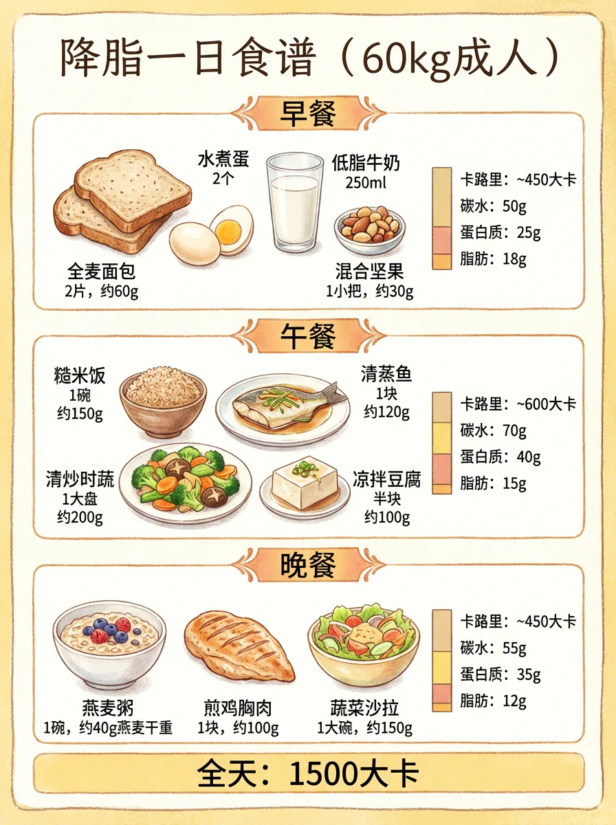 一日三餐示例