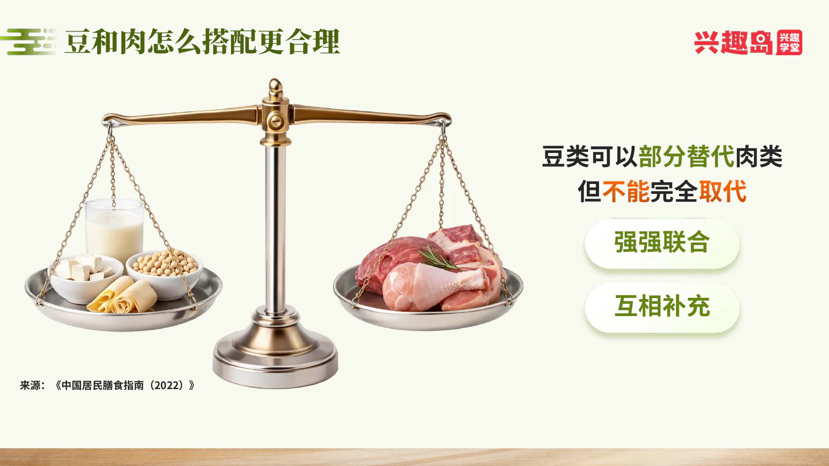 豆类与肉类互补