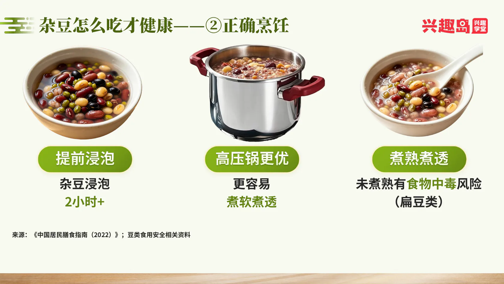杂豆浸泡和煮熟煮透