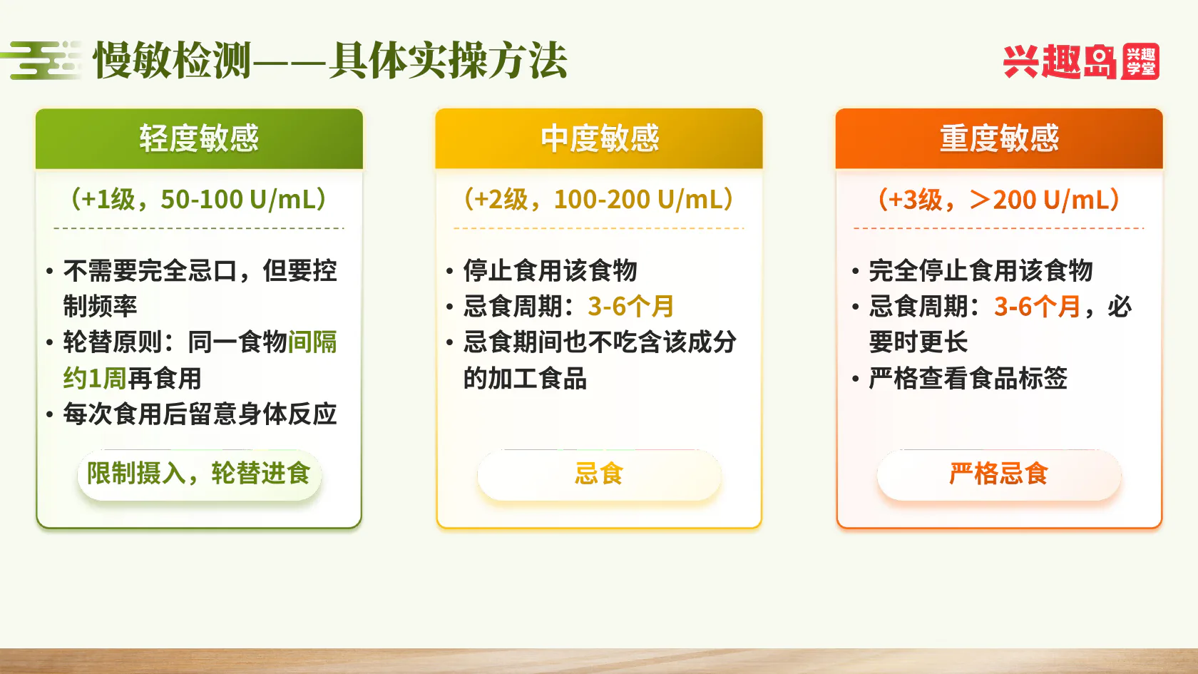 轻中重度敏感的具体处理