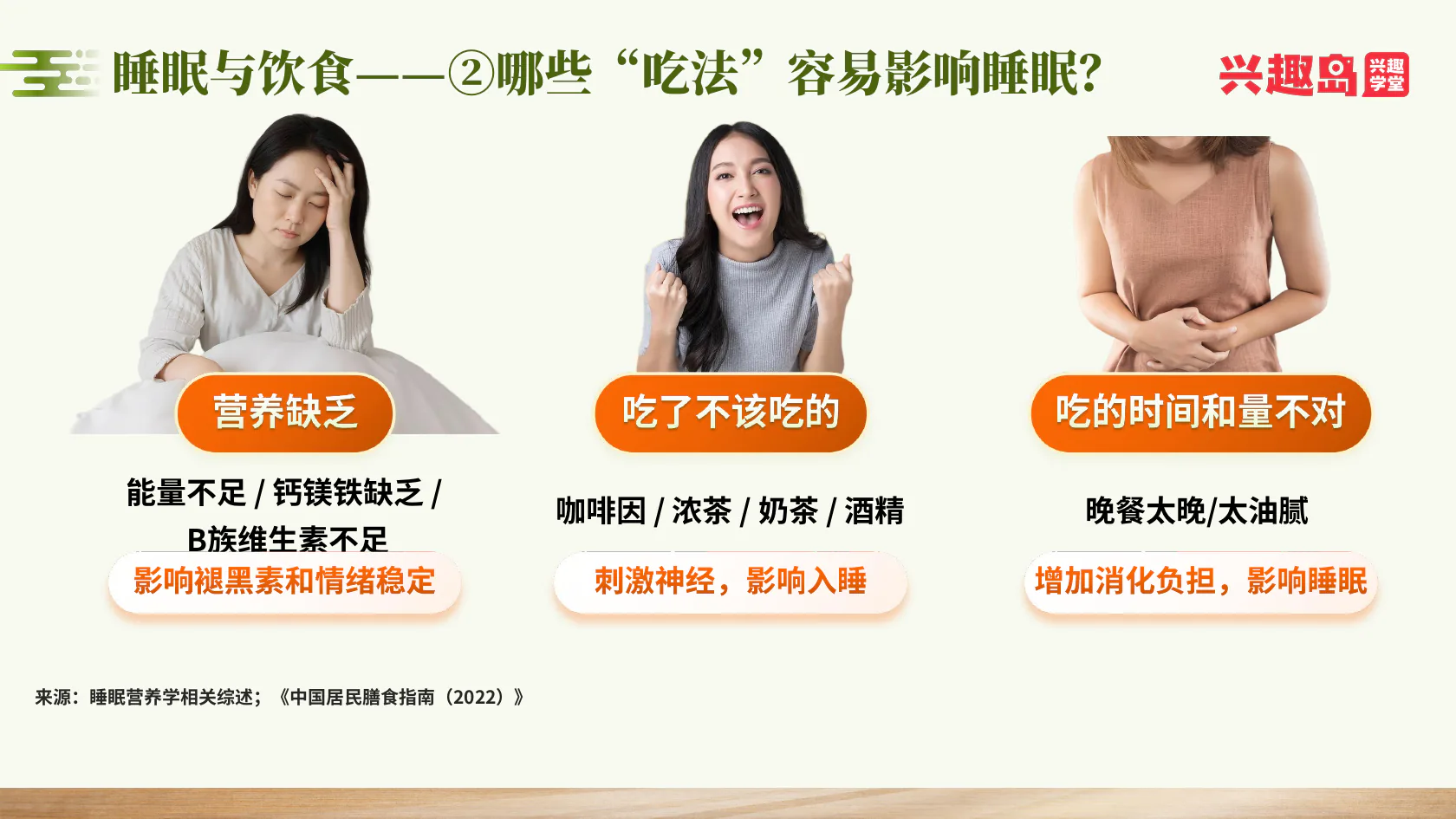 影响睡眠的吃法