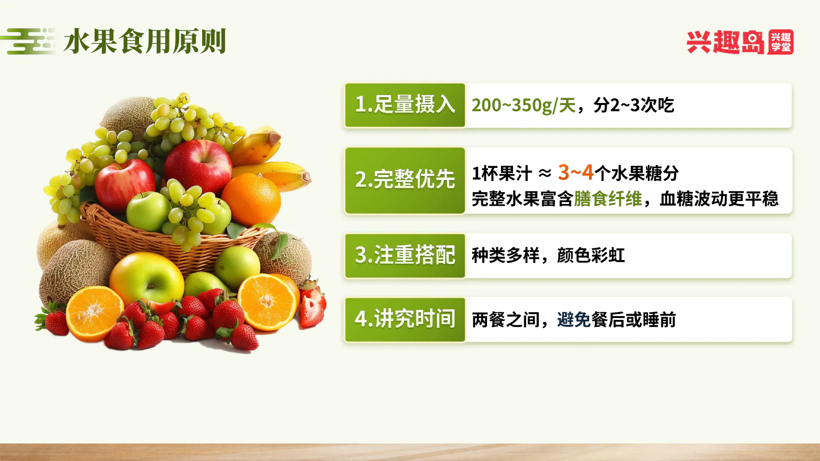 水果食用原则