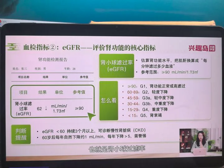 估算肾小球滤过率与慢性肾病分期