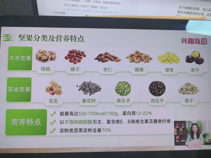 木本草本坚果分类及营养