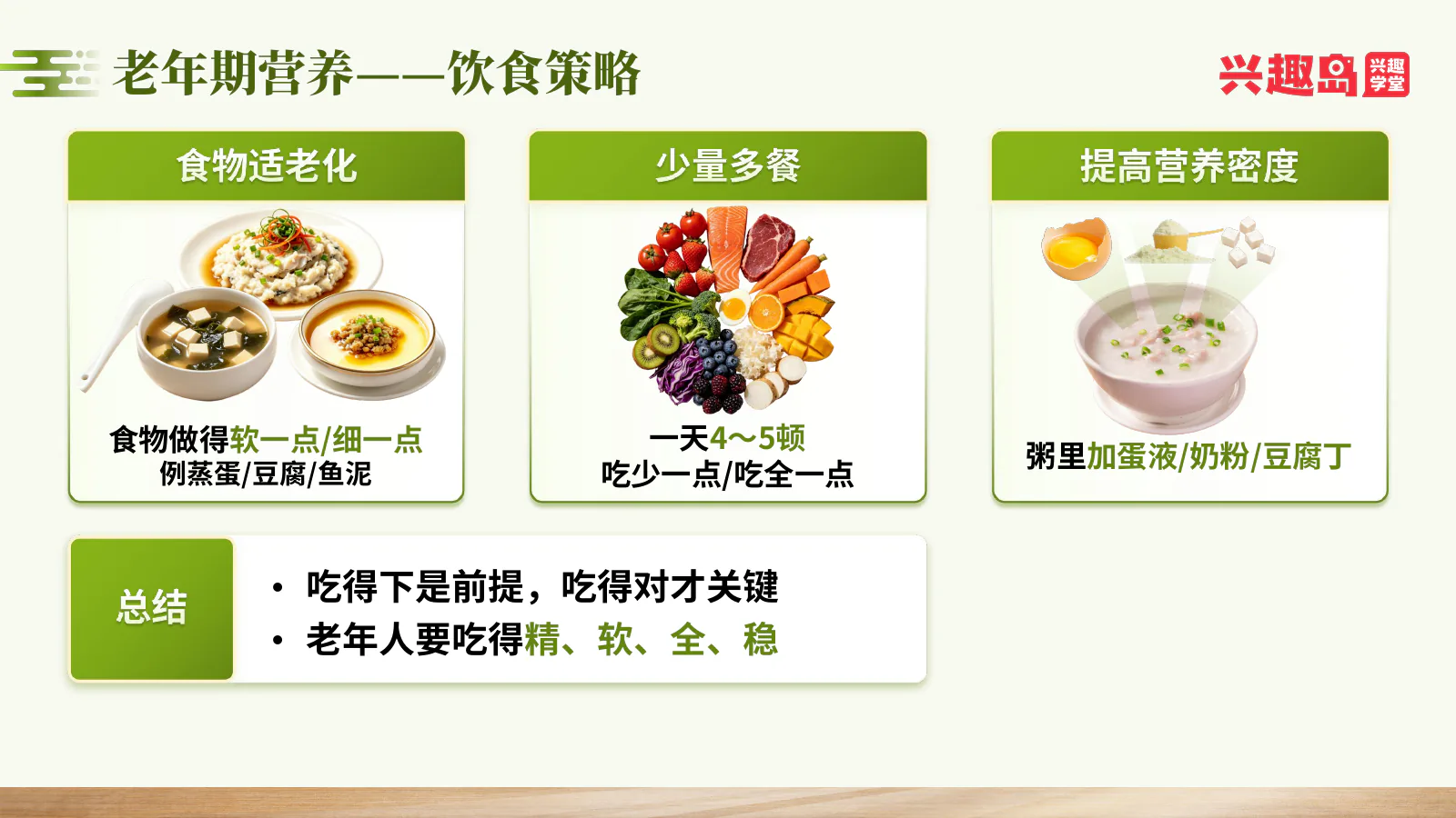 老年期饮食策略