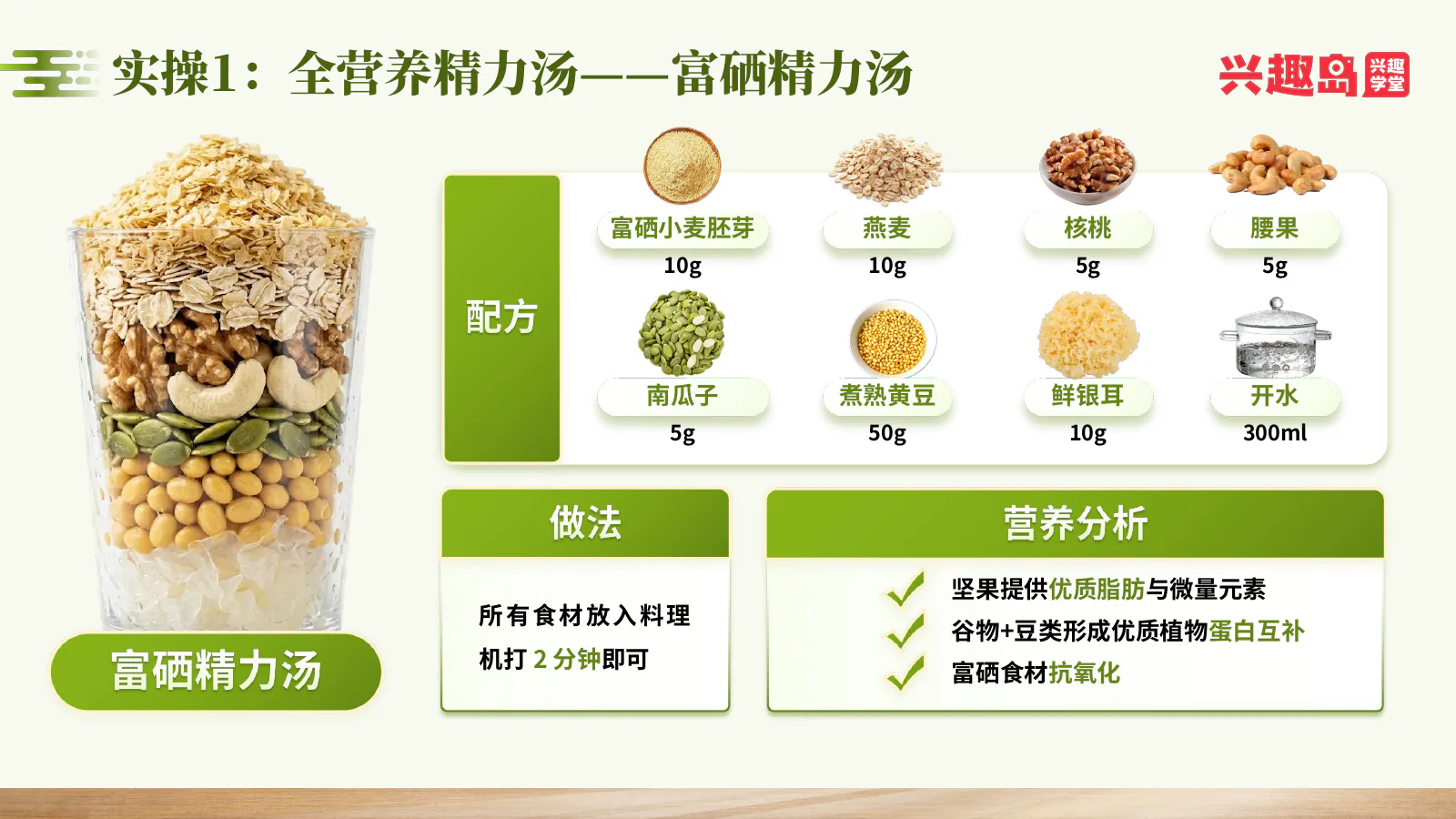 富硒精力汤配方与做法