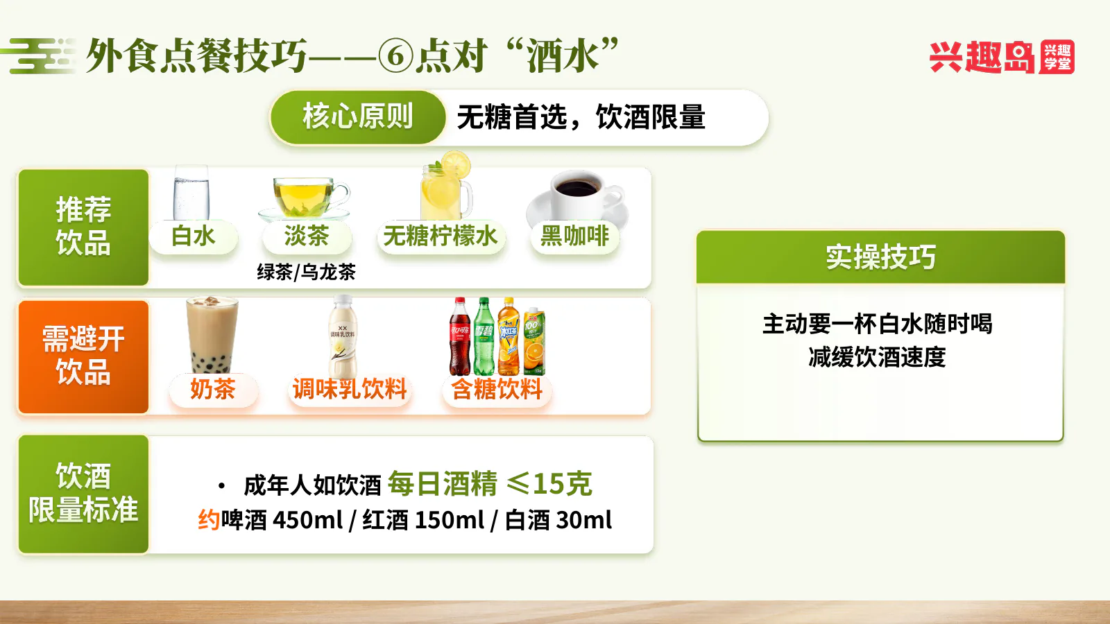 点酒水技巧
