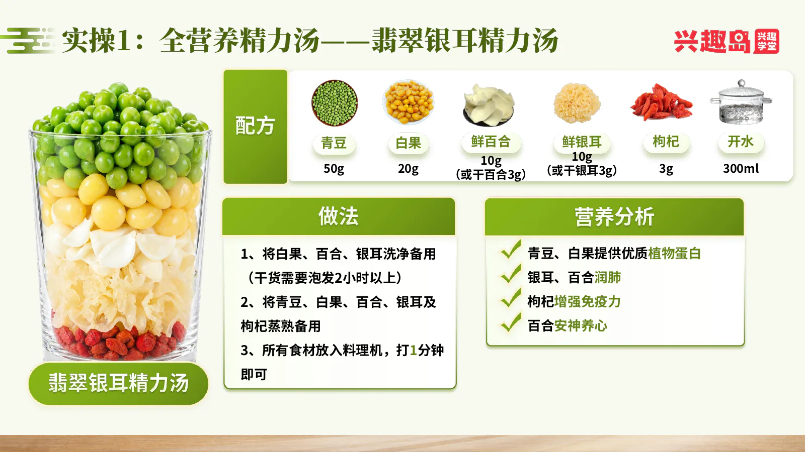 翡翠银耳精力汤