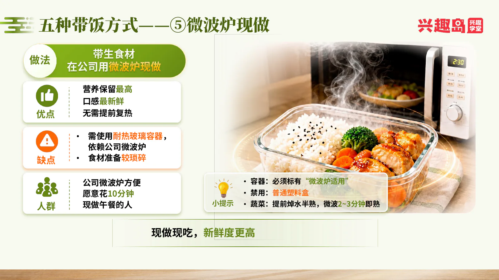 微波炉现做