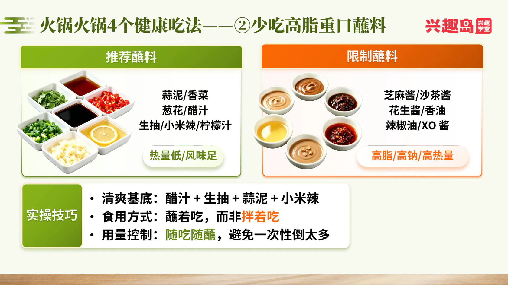 火锅健康吃法二：少吃高热量蘸料