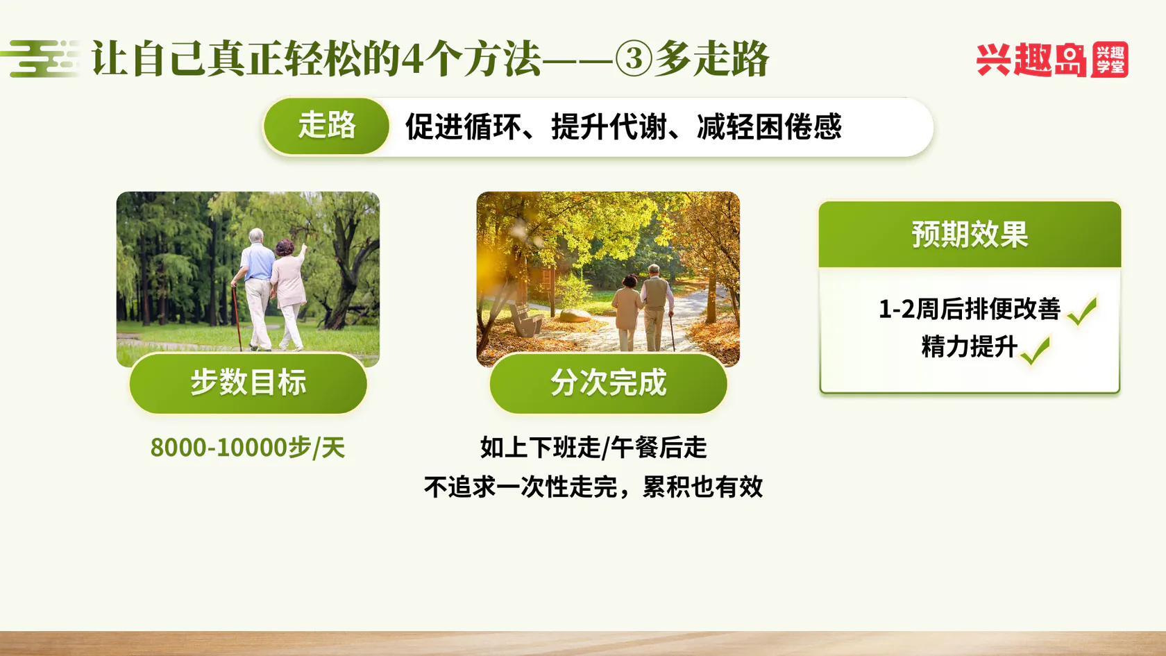 让自己真正轻松的方法三：多走路