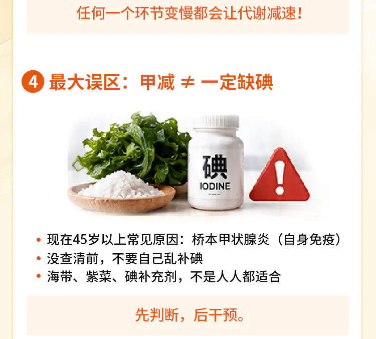 第06讲课程原图第4/7段：甲减与补碘的误区