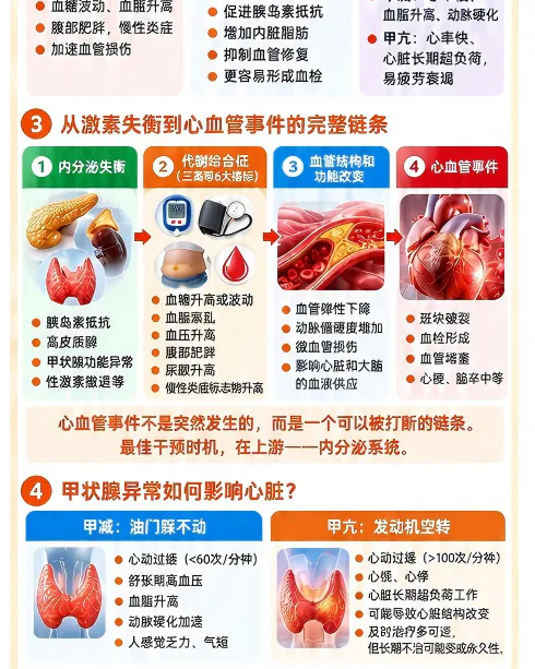第11讲课程原图第2/3段：四环链条及甲状腺对心脏的影响