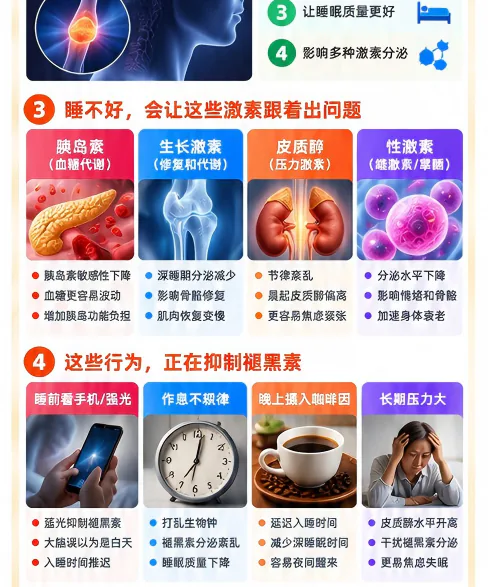 第12讲课程原图第2/4段:睡眠与激素、抑制褪黑素的行为及行动开头