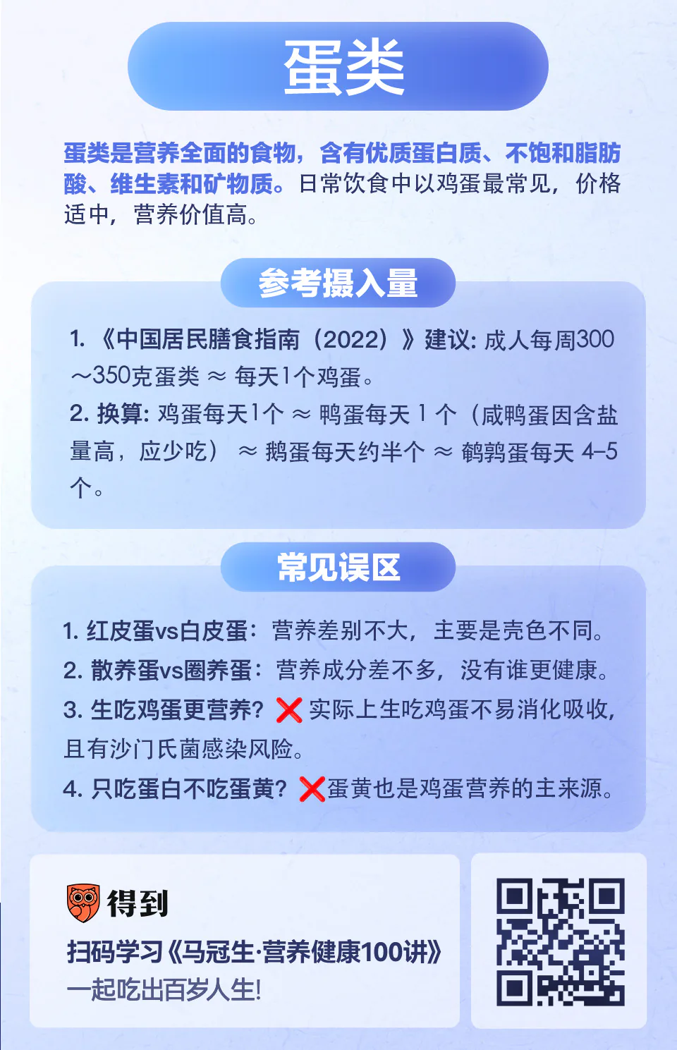 蛋类：红皮白皮、圈养散养，哪个更有营养？知识卡片
