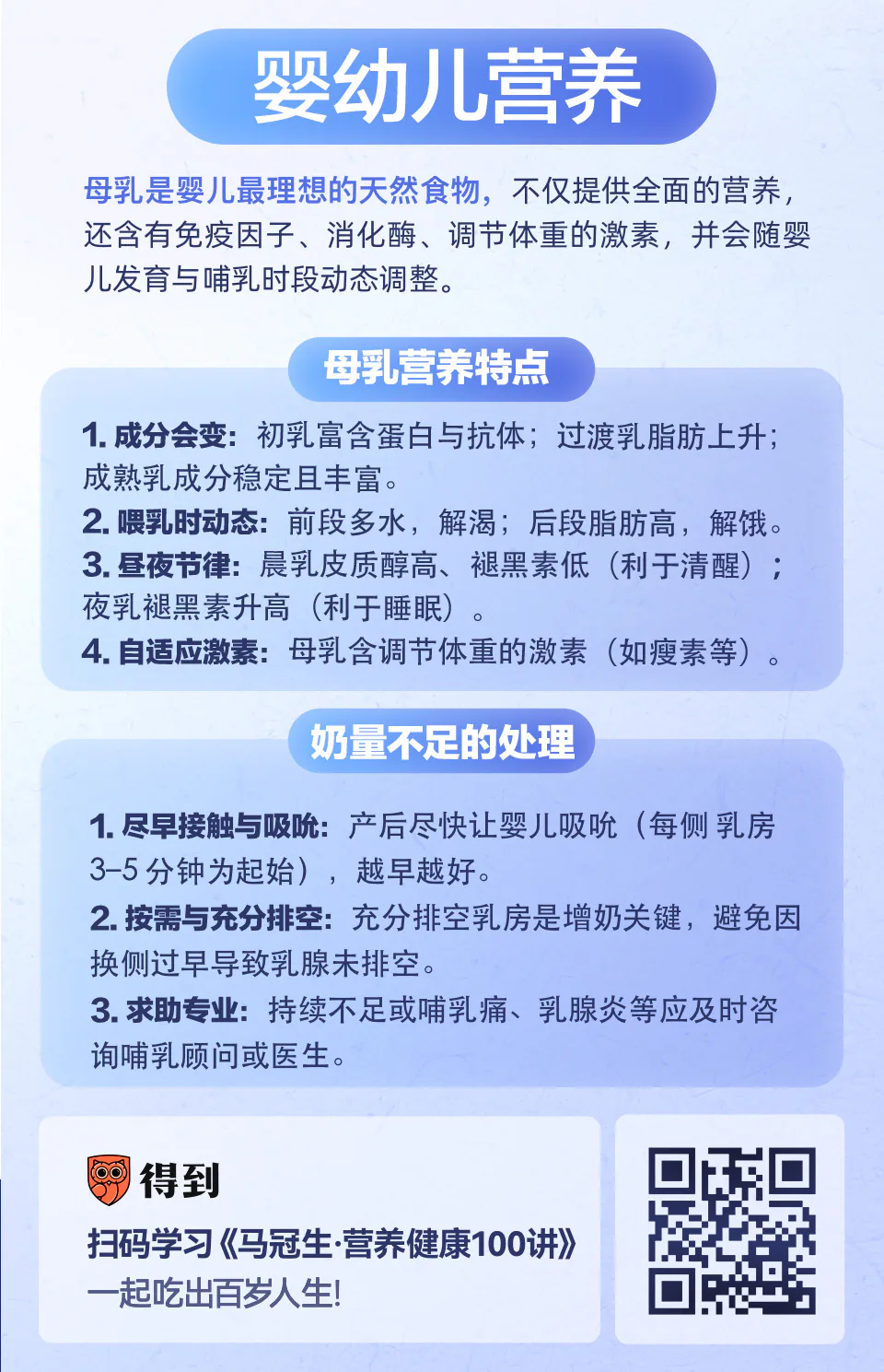 母乳喂养知识卡片:母婴益处与科学喂养要点