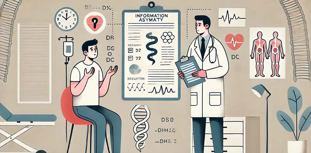 原课程讲首插画：患者与医生之间的医学信息差