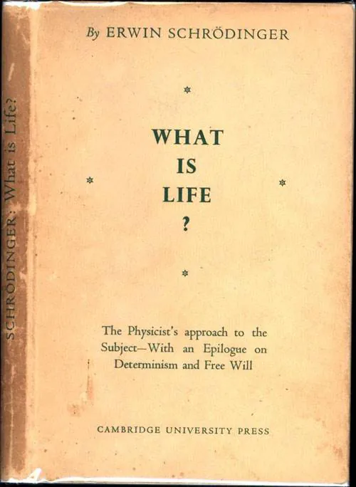 薛定谔英文著作What Is Life?原书封面