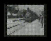 DNA存储读取的《火车到站》影片画面