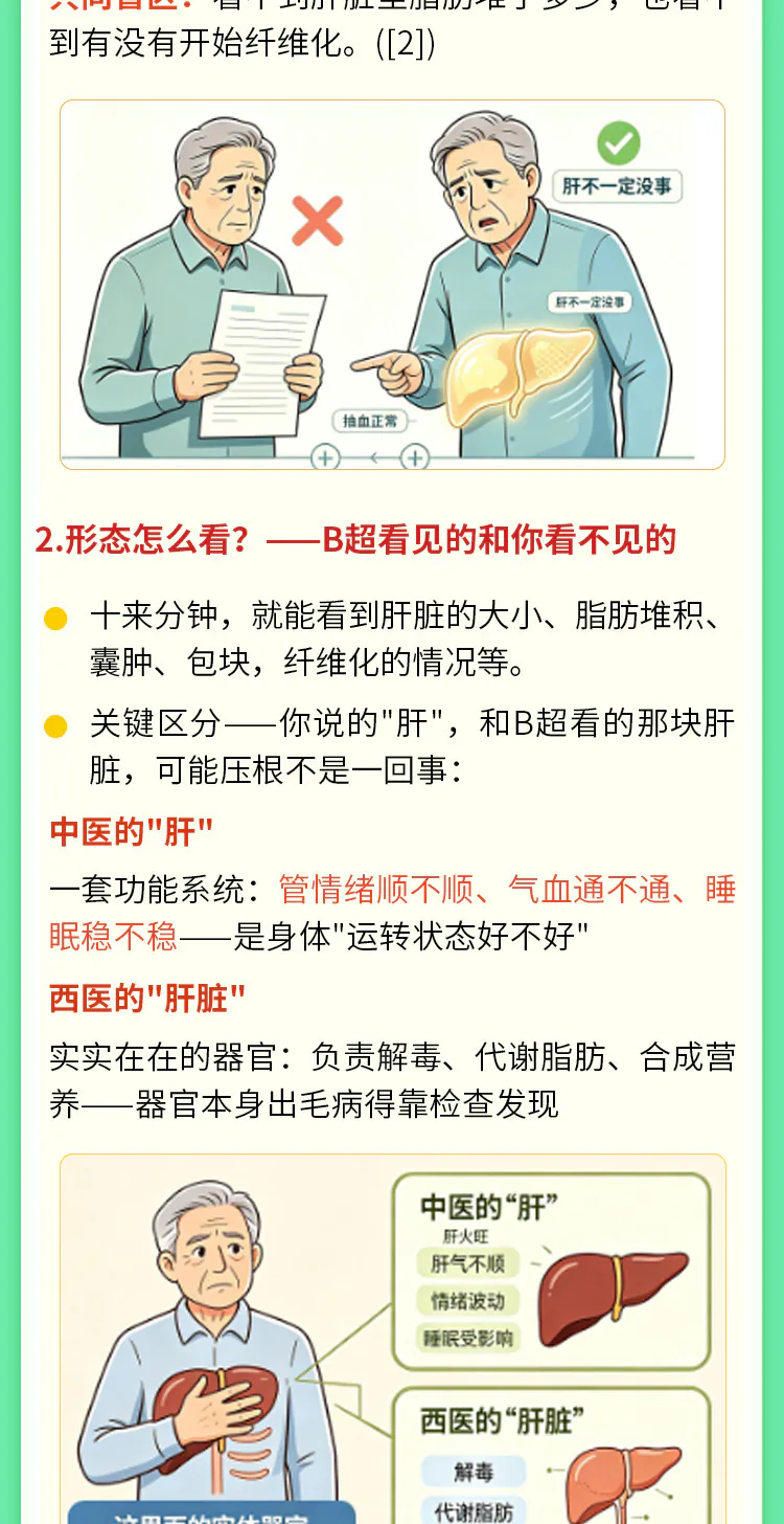 第01讲课程原图第3/5段：肝脏功能、形态与体检建议