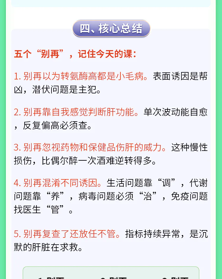 第04讲课程原图第6/8段:肝功能异常常见诱因、药物保健品风险与五点总结
