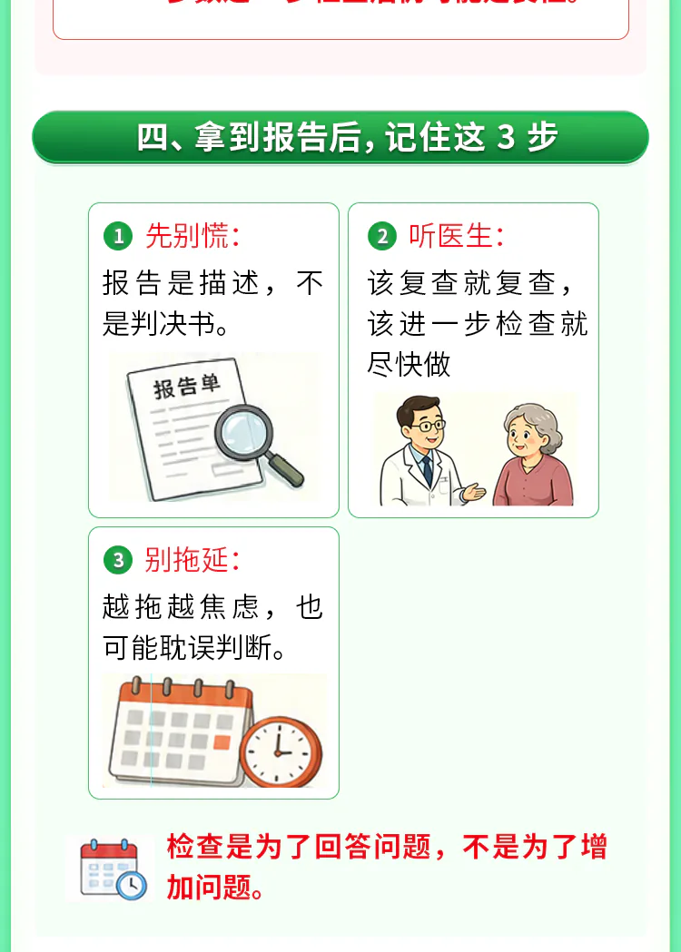第12讲课程原图第6/8段:拿到报告后的三步做法