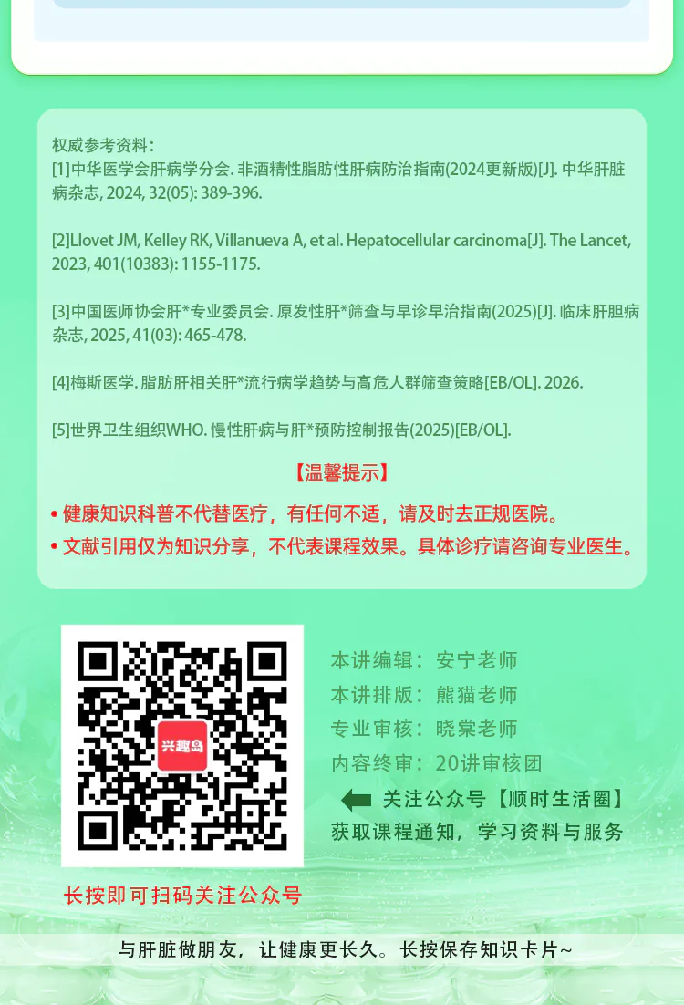 第15讲课程原图第13/13段:参考资料、医学提示及完整原卡结尾