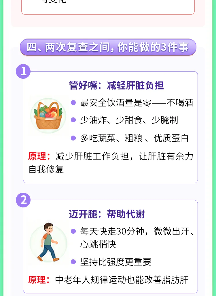 第16讲课程原图第6/10段:两次复查之间的饮食与运动
