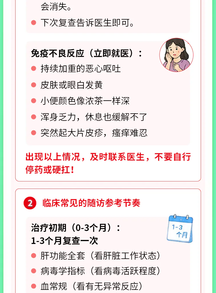 第18讲课程原图第5/8段:危险信号及治疗初期复查项目