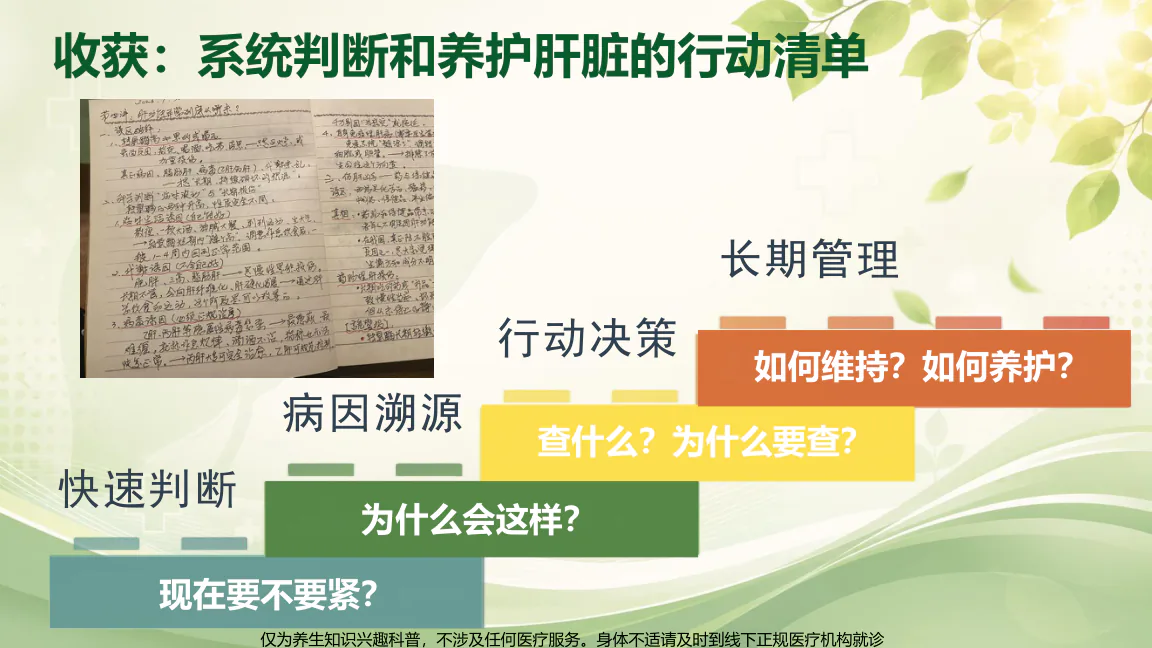 结营典礼课程原图第10/32页:收获二:快速判断、病因溯源、行动决策、长期管理